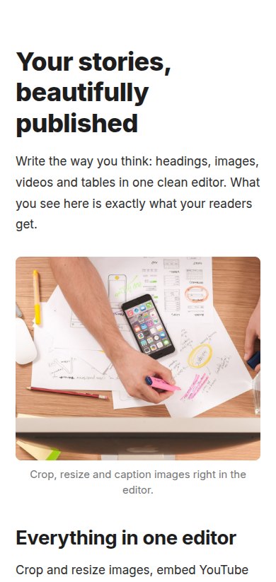 A blog post on a phone